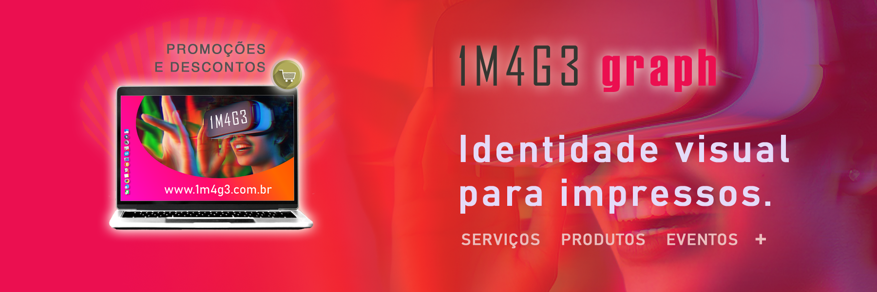 Para anunciar com êxito. Identidade visual para meios digitais 1M4G3 Web.