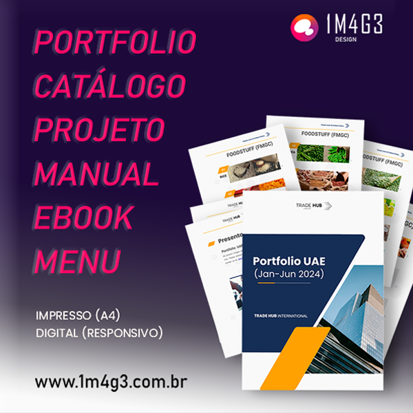 Catálogo & Portfólio: para imprimir ou digital.